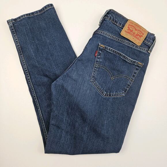 Levi's 511 Jeans Men's 32x30 Modern Slim Fit Denim Low Stretch Dark Wash Blue‎ - Picture 1 of 10